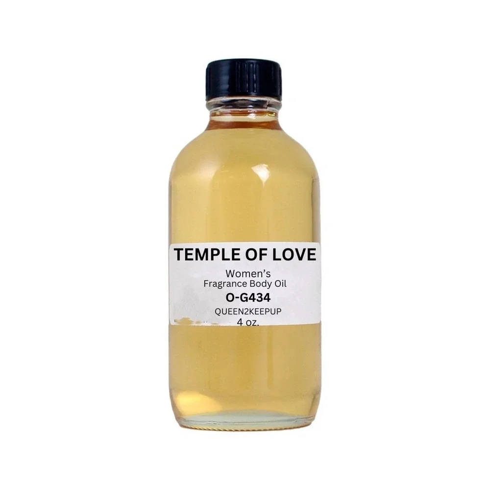 Temple of Love Women's Body Oil Exotic Warm and Sensual Fragrance Scent 4 oz